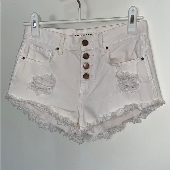 PacSun Pants - Pacsun Bullhead Denim Co white high waisted shorts